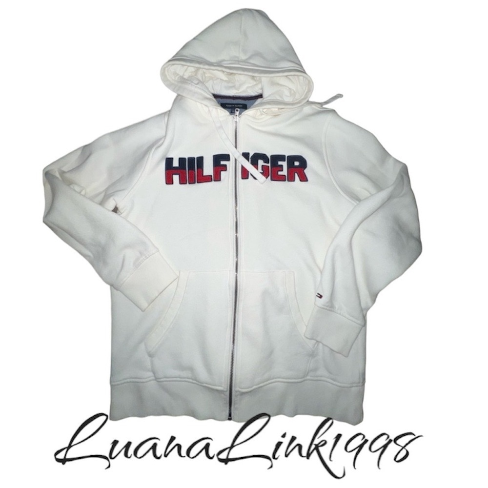 Tommy Hilfiger Fleece zip up jacket long sleeves size Large